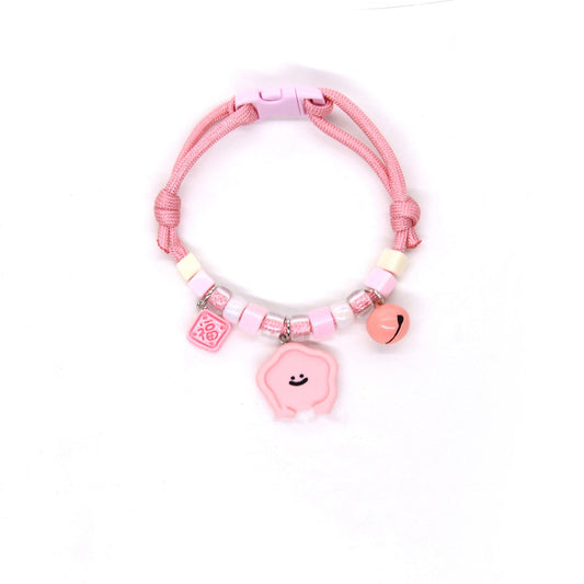 KFX-7567293 Colorful Adjustable Pet Necklace with Cartoon Pendant for Cats and Dogs