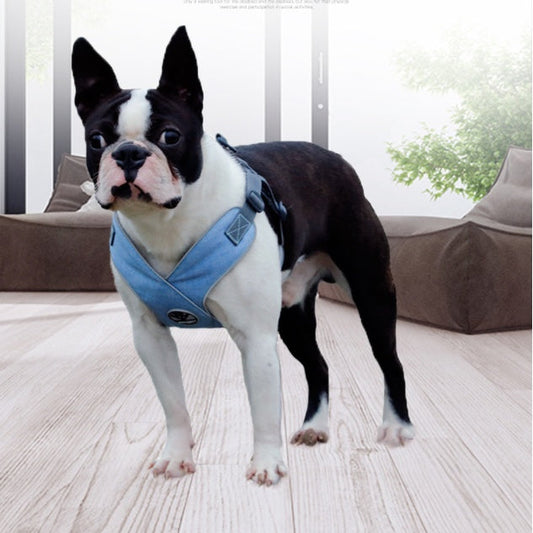KFX-7585213 Breathable Chest Strap for Puppies - Lightweight, Durable Flying Woven & Diving Fabric