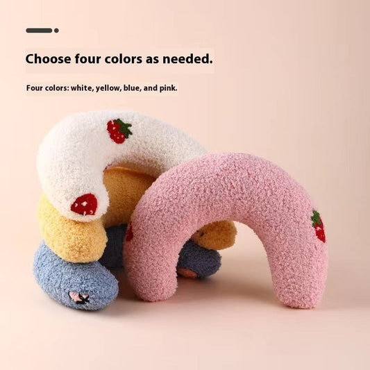 KFX-7585597 Cervical Support Anti-Scratching Pillow for Cats – Soft Cloth Toy in Multiple Colors