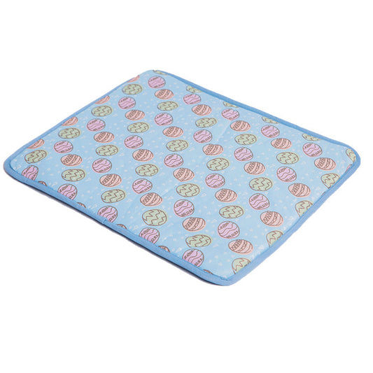 KFX-7587773 Cooling Pet Ice Mat for Summer - Soft Cloth, Multiple Sizes and Colors Available