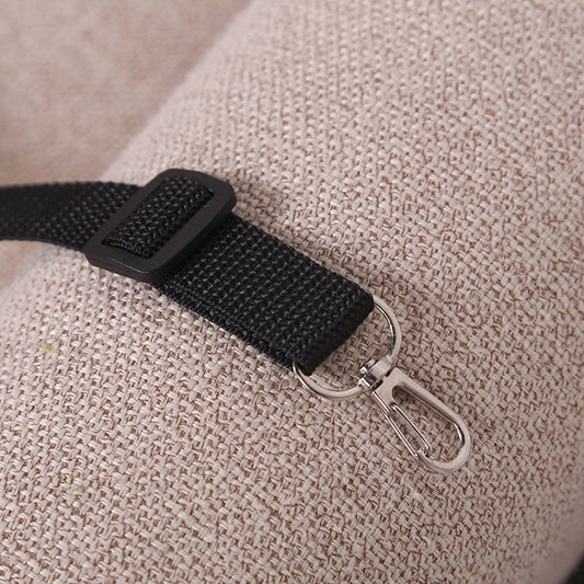 KFX-7599037 Cozy Cotton and Linen Pet Hammock Nest - Removable and Washable, Size S/M/L