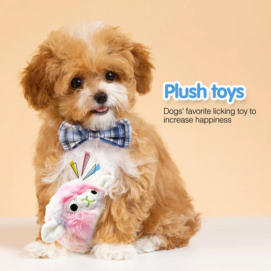 KFX-7605821 Colorful Plush Vocalization Acanthosphere TPR Molar Toy for Pets