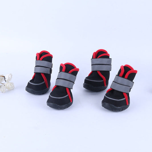 KFX-7609789 All-Season Cute Dog Shoes for Small Pets – Wetsuit Fabric & Rubber Sole in Various Colors