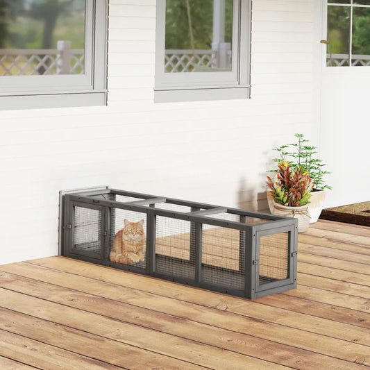 KFX-7629885 Outdoor Cat Tunnel for Exploring and Playing with Durable Fabric Design