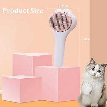 KFX-7631677 Professional Pet Hair Remover Comb for Dogs, Cats, and Rabbits - Effortlessly Removes Loose Hair and Tangles