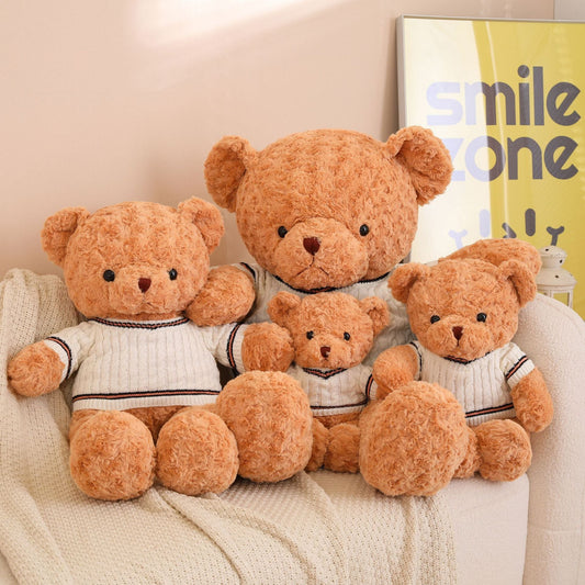 KFX-7651133 White Sweater Teddy Bear Plush Toy in Various Sizes (30cm to 130cm)