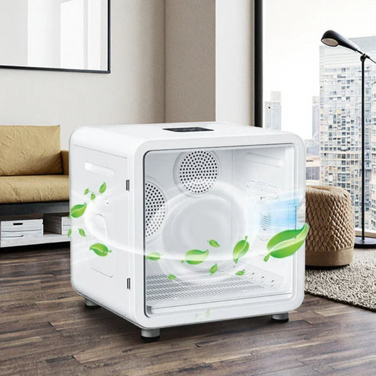 KFX-766227 Eco-Friendly Silent Automatic 82L Pet Hair Dryer for Dogs and Cats, ABS Material, Indoor and Outdoor Use