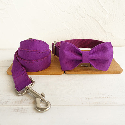 KFX-7686205 Pet Drawstring Bow Set for Dogs - Soft Polyester Material