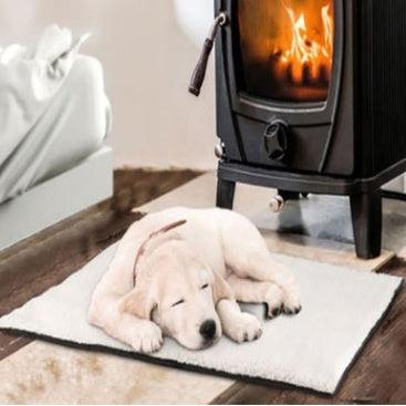 KFX-7691837 Super Warm Self-Warming Dog Bed Mat with Detachable Machine Washable Cover and Non-Slip Bottom