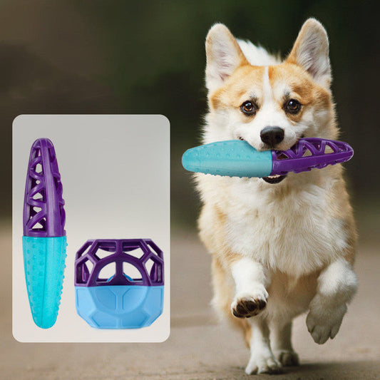 KFX-7717821 Interactive Pet Teether Toy for Chewing and Food Leakage Fun