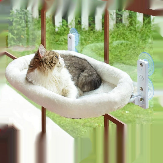 KFX-7726781 Cat Nest with Sun Glass Hanging Sucker - Three Sizes Available in White and Gray