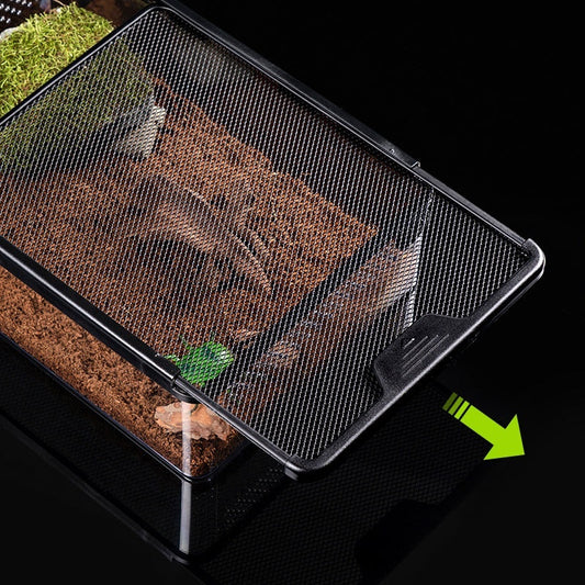 KFX-7730109 Transparent Climbing Crawler Box for Turtles, Hamsters, and Snakes with Anti-Escape Design