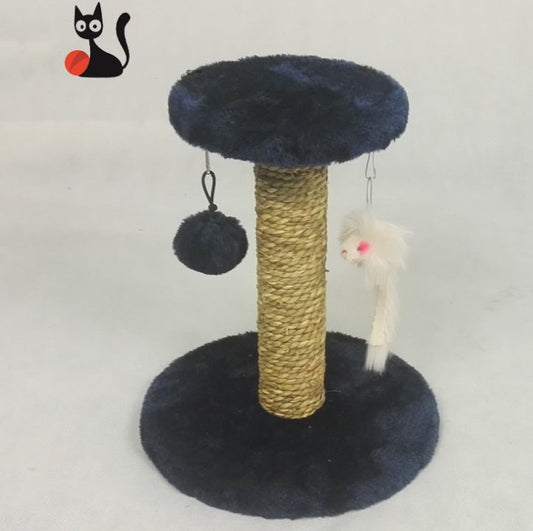 KFX-7737533 Cat Climbing Frame - Small Mini Design, Environmental Protection, Brown, Blue, Grey, Pink - 26 x 26 x 29 cm