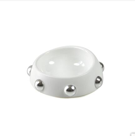 KFX-7740221 Hedgehog Design High-Temperature Resistant Dog and Cat Food Bowl - Antiskid, Inclined Structure, 500ml & 160ml Options