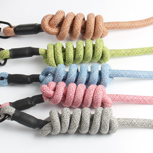 KFX-7743805 Nylon Pet Chest Traction Rope with Comfortable Handle and Metal Buckle