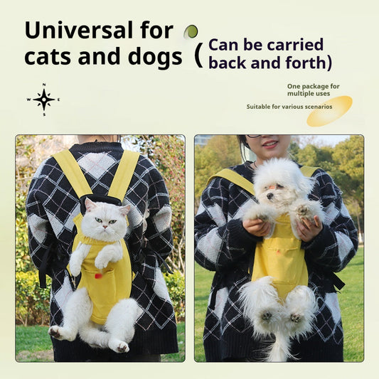 KFX-7758141 Breathable Open-Headed Cat and Dog Shoulder Bag for Comfortable Outings