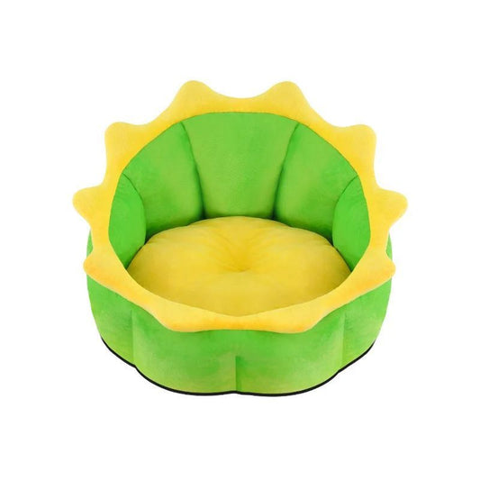 KFX-7759549 Cozy Dinosaur-Themed Soft Pet Nest Bed for Small, Medium, and Large Dogs