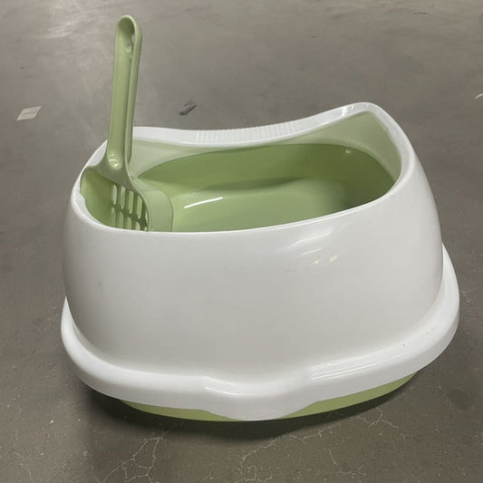 KFX-7805245 Compact Cat Litter Box for Easy Cleanup and Efficient Space Saving