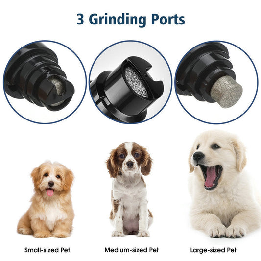 KFX-7819069 Silent Pet Nail Grinder with Adjustable Speeds and Ergonomic Design