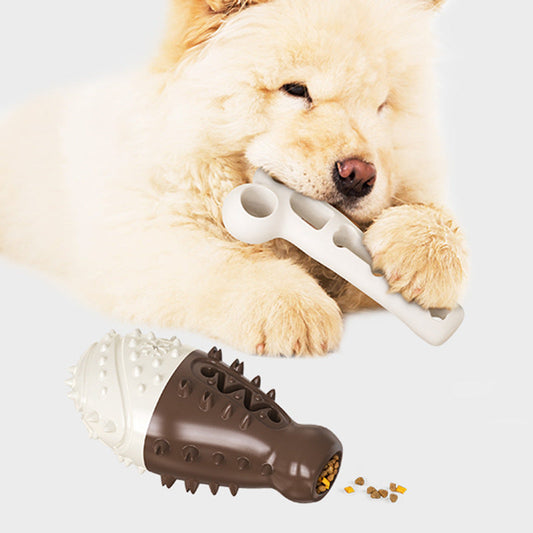 KFX-7821885 Turkey Leg Shaped Dog Toothbrush and Molar Chew Toy for Healthy Teeth