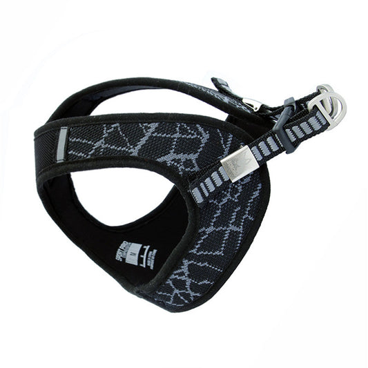 KFX-7847357 Adjustable Pet Puppy Harness in Blue, Red, Purple, Green, or Gray - Sizes XS to L Available