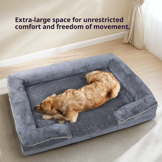 KFX-7857853 All-Season Detachable Pet Bed Mat for Cats - Available in Dark Gray, Blue, and Khaki