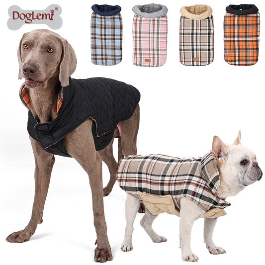 KFX-7865149 Double-Sided Waterproof Warm Dog Clothes in Various Colors and Sizes