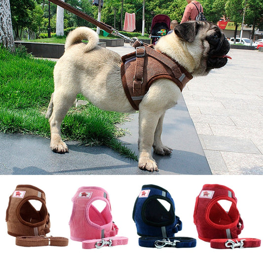 KFX-7880125 Reflective Dog Chain Chest Strap with Braided Rope Options - Multiple Color Selections Available
