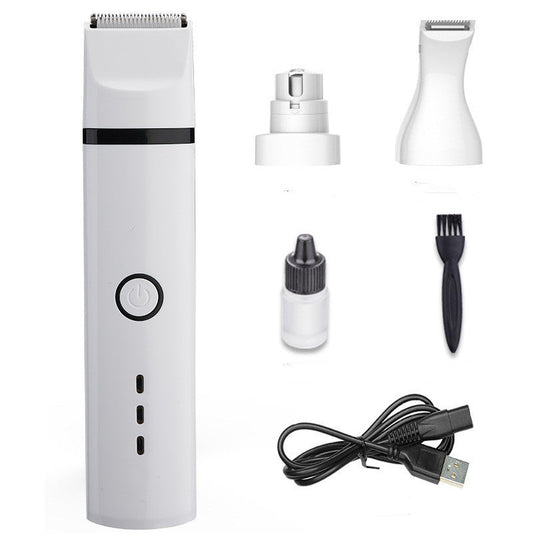 KFX-7882429 Dog Pet Shaving Device with Stainless Steel Blades and Dual-Use Power