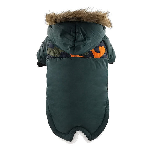 KFX-7896765 Winter Warm Cotton Dog Coat Jacket for Pets - Thickened, Plush, Waterproof and Breathable