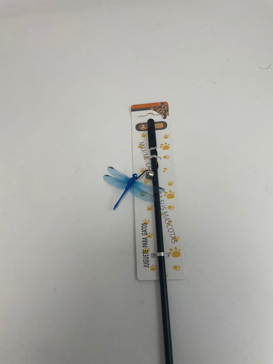 KFX-7902909 Interactive Small Dragonfly Cat Teaser Toy for Playful Cats