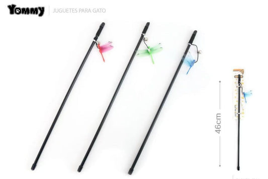 KFX-7902909 Interactive Small Dragonfly Cat Teaser Toy for Playful Cats