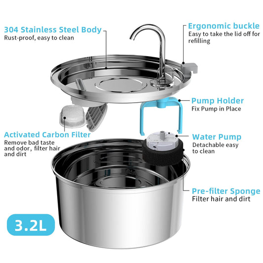 KFX-7903933 Automatic Stainless Steel Water Dispenser with USB Interface