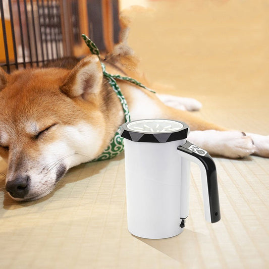 KFX-7905725 Automatic Pet Foot Washing Machine for Dogs - Electric Cleaning Cup in Black & White or Blue Options