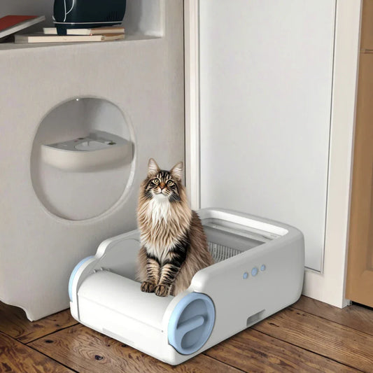 KFX-791123 Smart Automatic Cat Litter Box with APP Control and Easy Cleaning Features