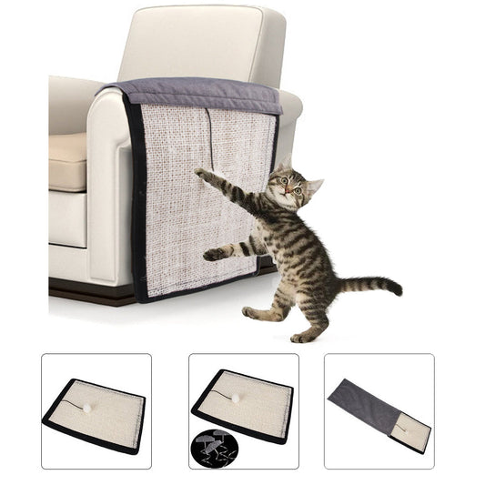 KFX-7925309 Cat Scratch Board with Sisal Pad for Furniture Protection and Nail Trimming