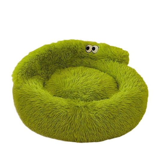 KFX-7929149 Warm and Cozy Nest for Cats and Small Dogs, All-Season Pet Bed, Easy to Clean Teddy Mat