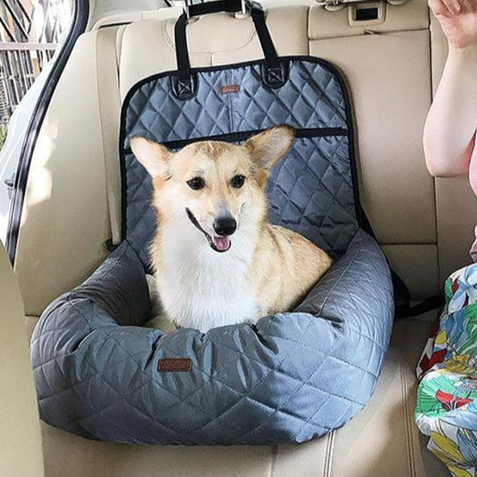 KFX-7942845 Pet Car Bed Pads for Dogs and Cats - Beige Cushion for Travel Comfort