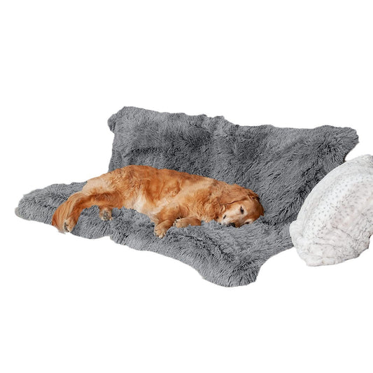KFX-8030013 Plush Waterproof Double Layer Dog Cushion - Dark Gray, Light Gray, Rubber Color Options Available
