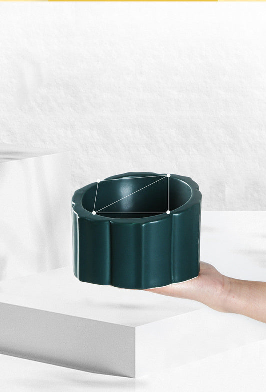 KFX-8035133 Automatic Ceramic Cat and Dog Feeding Bowls - Available in Various Colors