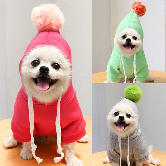 KFX-8061245 Autumn Cartoon Sweater for Dogs and Cats - Cozy Polyester Design in Various Sizes and Colors