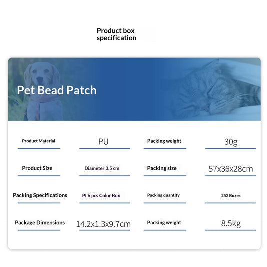 KFX-8072509 Calming Pheromone Patch for Cats and Dogs - 1 or 6 Pieces in Mixed Color Options