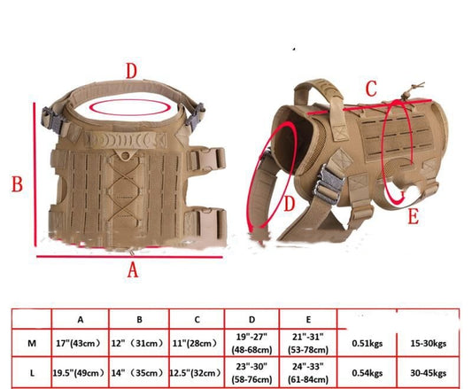 KFX-8098877 Outdoor Dog Coat Vest – Nylon, Multiple Colors and Size Options with Accessories