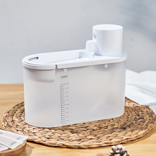 KFX-8100541 Smart Wireless Rechargeable Pet Water Dispenser with 2000ml Capacity and Filters