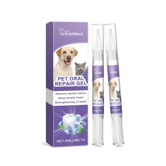 KFX-8102333 Pet Oral Repair Gel with Natural Extracts – 6ml (2 Pack) & Pet Shampoo