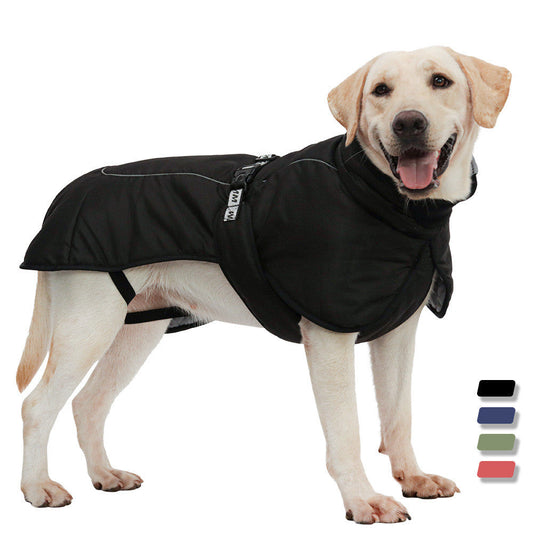 KFX-8102845 Autumn Large Dog Cloak - Warm Thickened Pet Clothing in Multiple Colors and Sizes