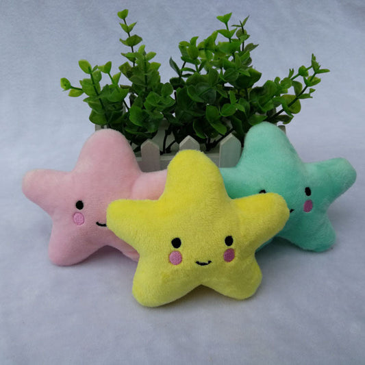 KFX-8103101 Plush Star Teething Toy with Sound, Soft Stuffed Toy for Infants