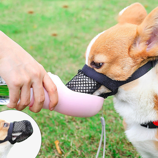 KFX-8104125 Breathable Mesh Muzzle for Small and Large Dogs - Comfortable Anti-Biting Design