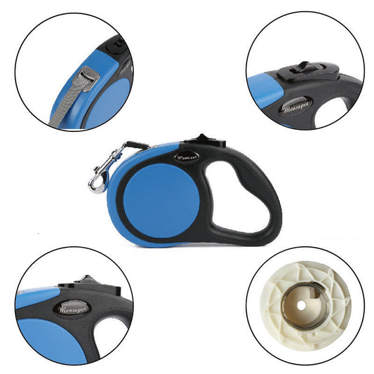 KFX-8110013 Automatic Retractable Dog Leash for Dogs, 3m and 5m Length Options, Durable ABS and Nylon Construction