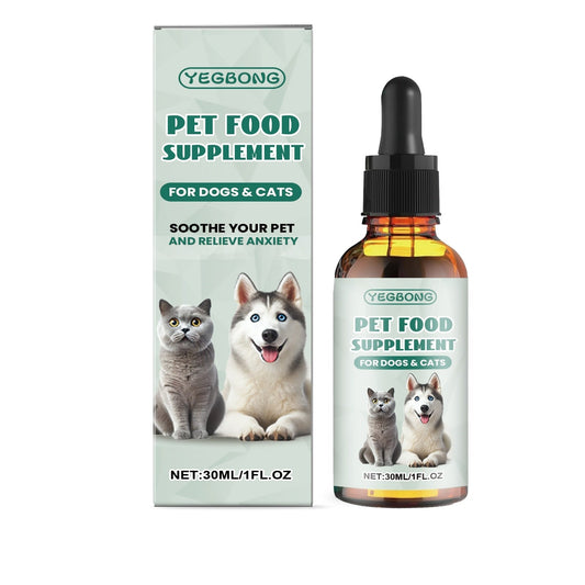 KFX-8127677 Premium Pet Food Supplement with Mint & Traditional Extracts, Glucolactone, Vitamin B1 - 2.8x10.2cm